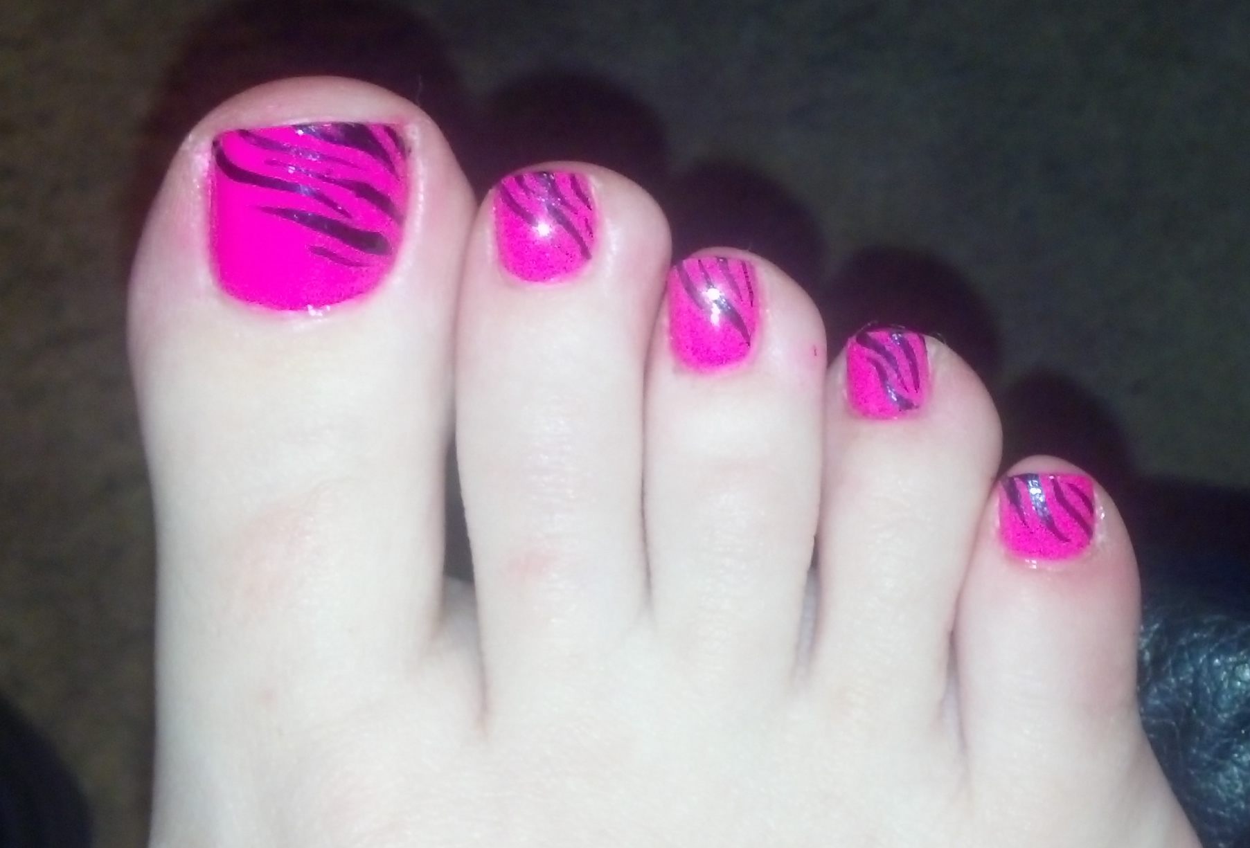Zebra 🦓 print toes . Gel pedicure with acrylic big toe 🥰💗. • •  #explorepage #dmvexplorers #dmv #dmvnails #dmvnailtech #dcna... | Instagram